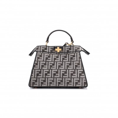 FENDI PEEKABOO ISEEU BAG ZUCCA TAPESTRY SMALL (28*20*11cm)